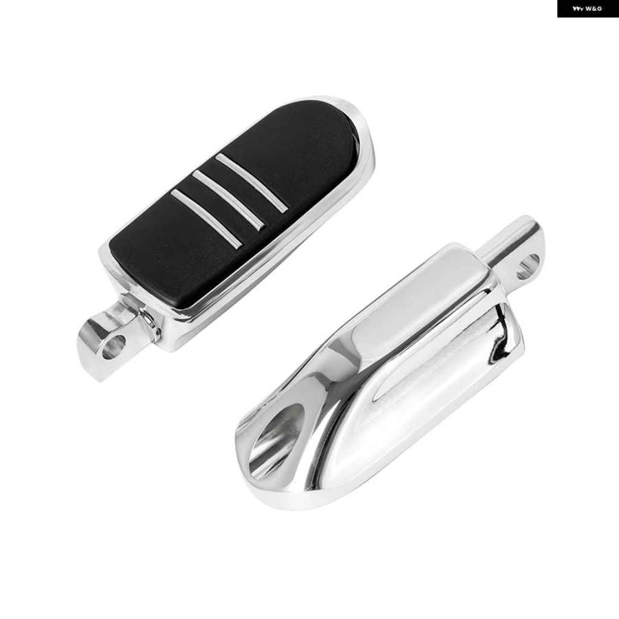 並行輸入品 オートバイ バイク 汎用 フットペグ 10MM穴 フロント/リア フットレスト ペダル オス マウント ハーレー スポーツスター XL883 ツーリング FLの画像
