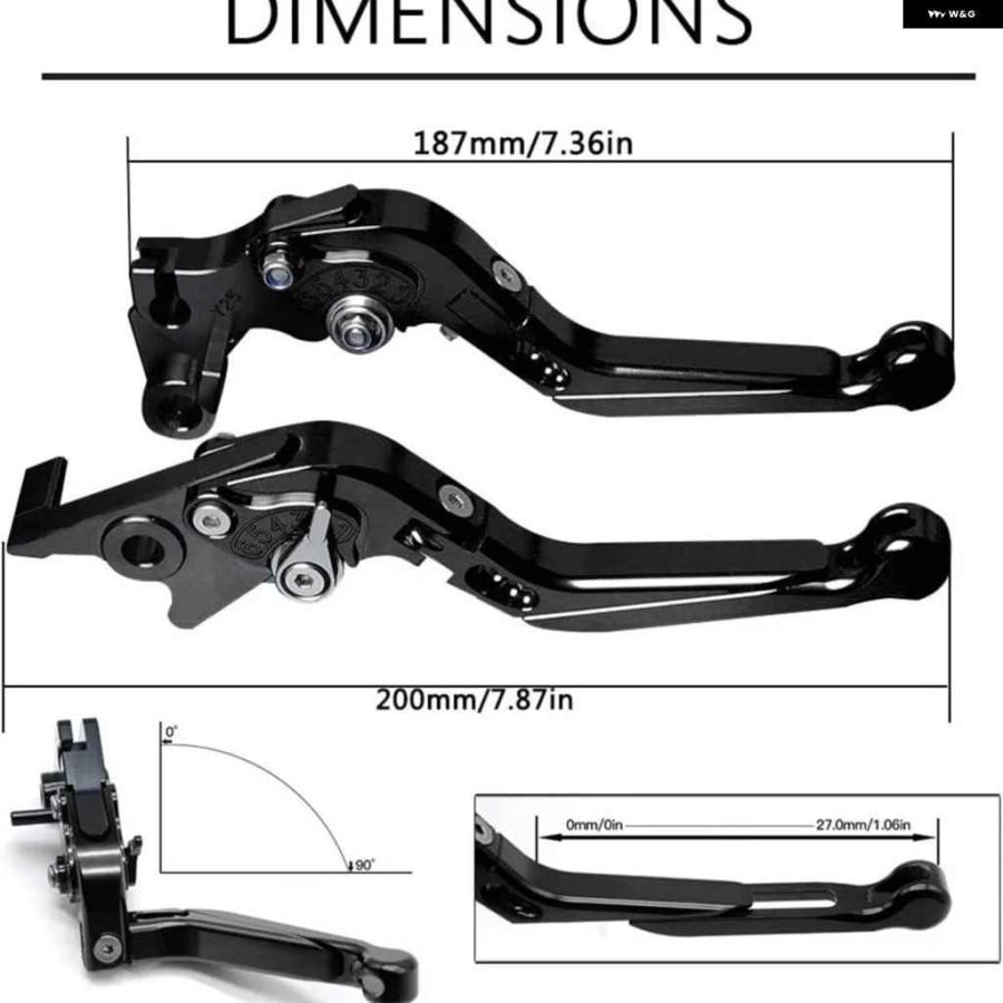 並行輸入品 CFMOTO XO PAPIO XO-1 XO-2 XO 125 PAPIO 125 全年式 オートバイ バイク アクセサリー CNC 調整可能 伸縮式 折りたたみ レバーの画像