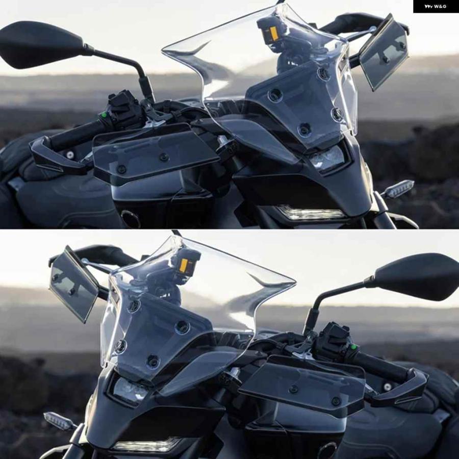 並行輸入品 ヤマハ MT-09 SP 2024 フロント ウインドシールド エアフロー ウインドデフレクター 取り付け ブラケット モト サポート アクセサリーの画像