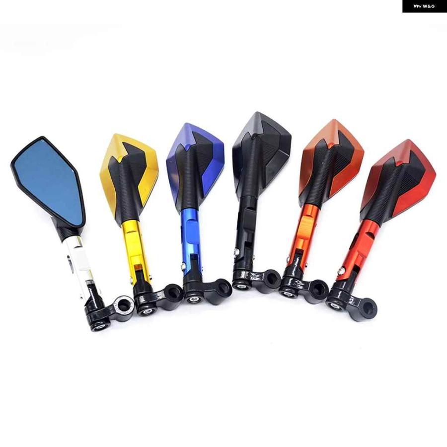 並行輸入品 バックミラー 8/10MM 汎用 アルミサイドミラー ヤマハ MT03 MT07 MT09 NVX155 FZ6N フェーザー 250_8