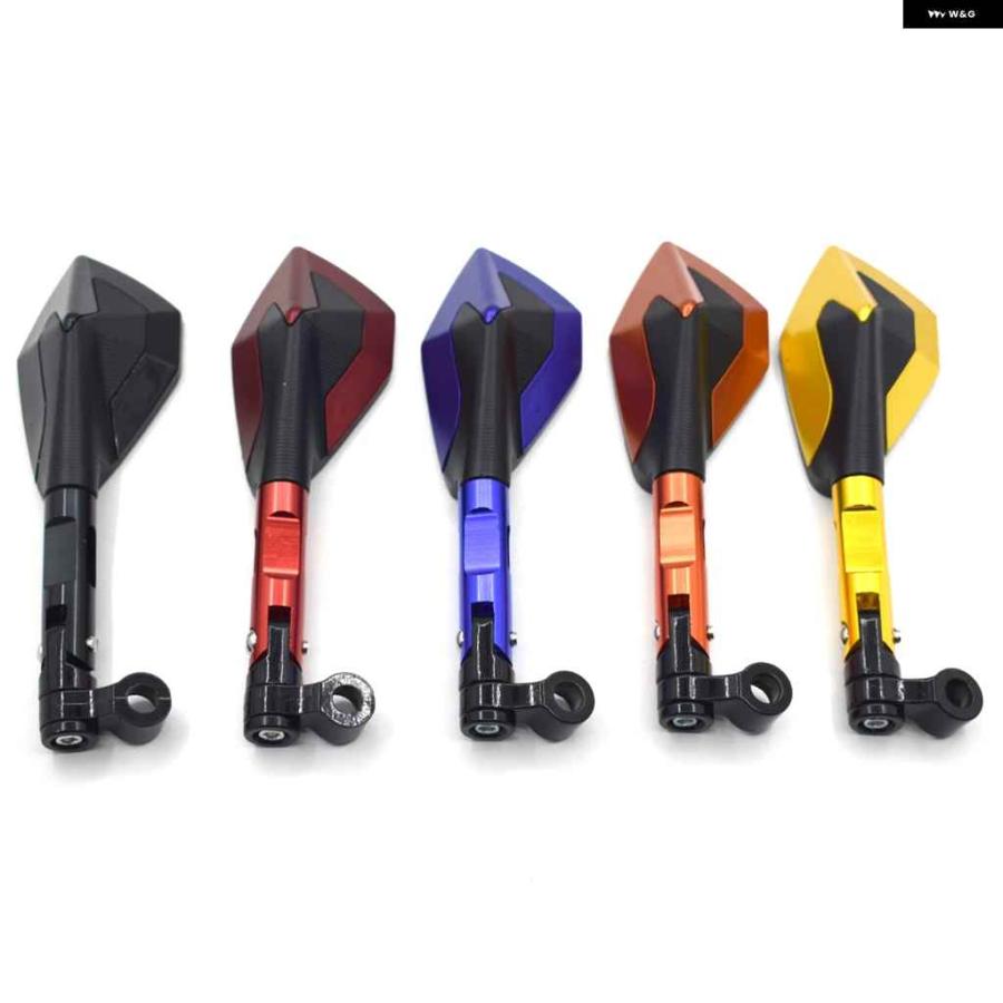 並行輸入品 バックミラー 8/10MM 汎用 アルミサイドミラー ヤマハ MT03 MT07 MT09 NVX155 FZ6N フェーザー 250_9