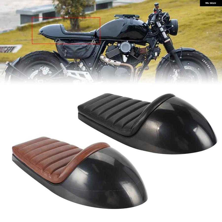 並行輸入品 レトロ カフェレーサー ドライバーシート カウルカバー 付き ホンダ スクランブラー クルーザー バガー ネイキッド チョッパー K100RS R NINEの画像