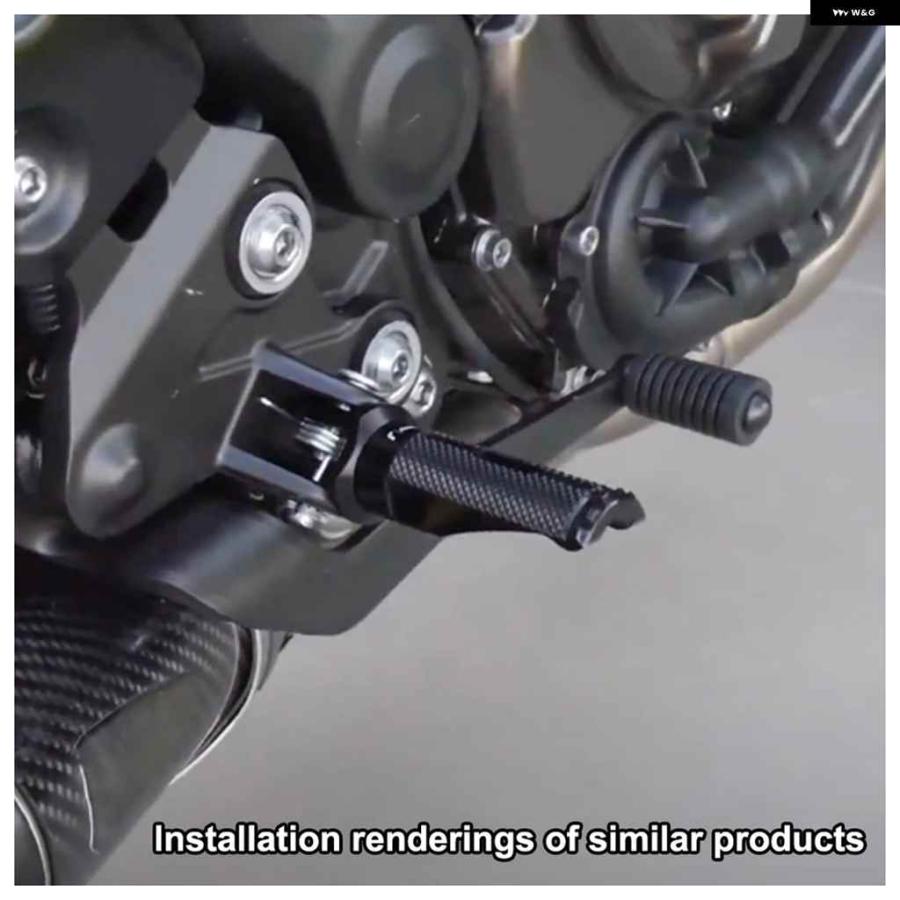 並行輸入品 オートバイ バイク 調整可能フロント フットレスト フットペグ スズキ SV650 2016-2022 SV650X 2018-2022 SFV650 GLADIUS 2009-2015 KATANAの画像