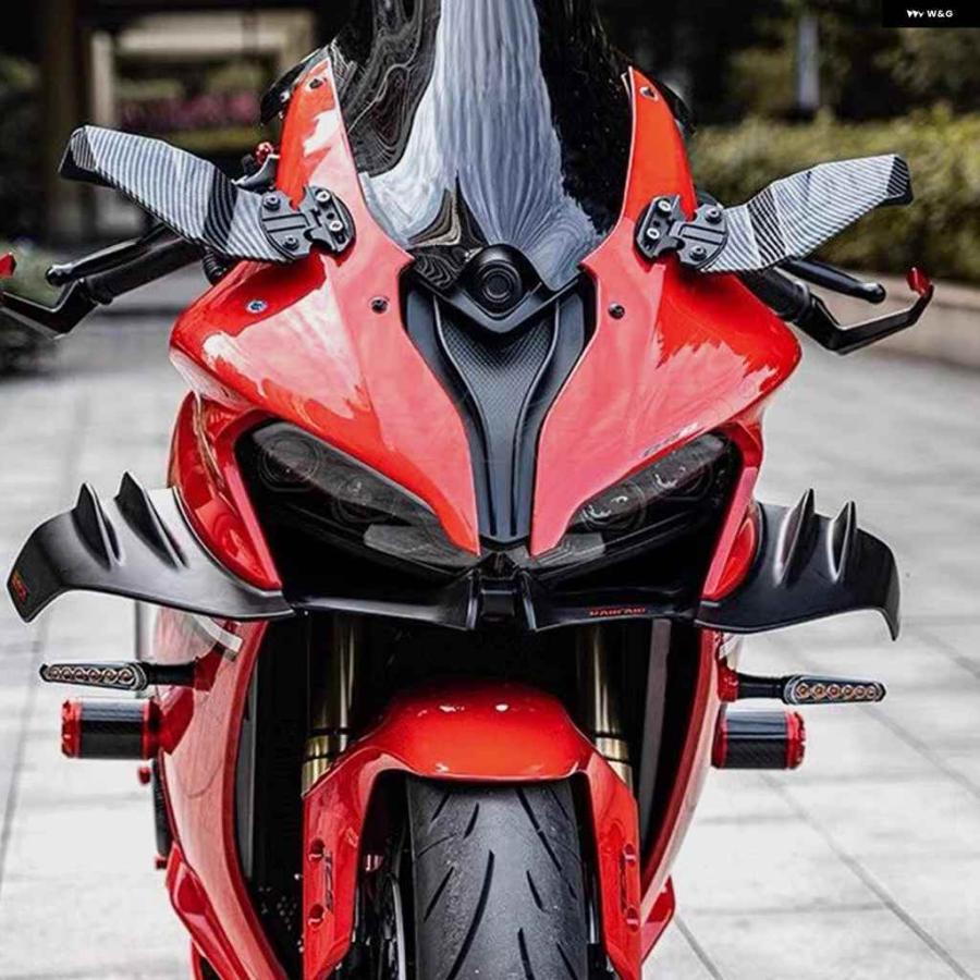 並行輸入品 固定ドアミラー アクセサリー ヤマハ YZF-R1 R3 R6 R25 R125 汎用 調整可能 回転の画像