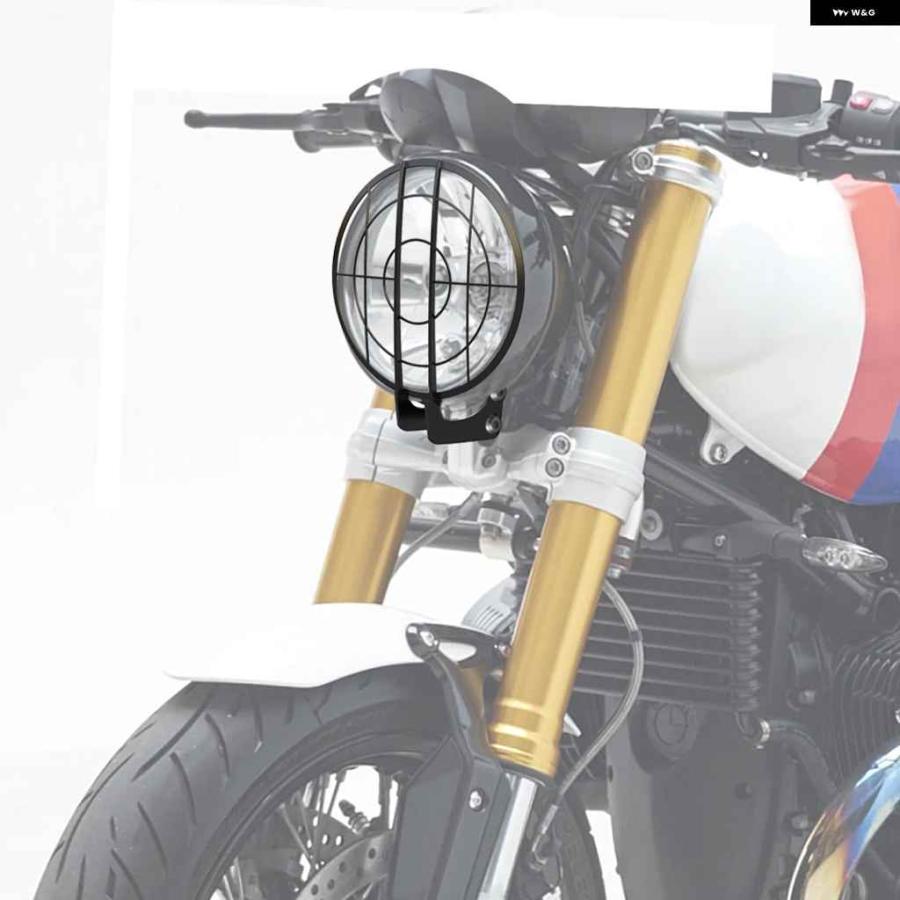 並行輸入品 R1200 R NINE T アルミ ヘッドライト プロテクター グリル ガード カバー プロテクション BMW RNINE-T/R1200 2014-2021-23の画像