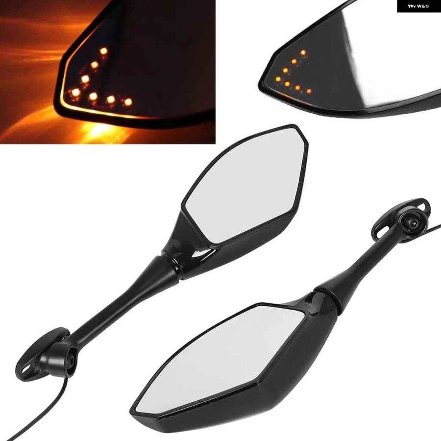 並行輸入品 オートバイ バイク LED ウィンカー リアビュー スポーツ ミラー ホンダ CBR 600 900 1000 RR CBR300R CBR500R CBR250Rの画像