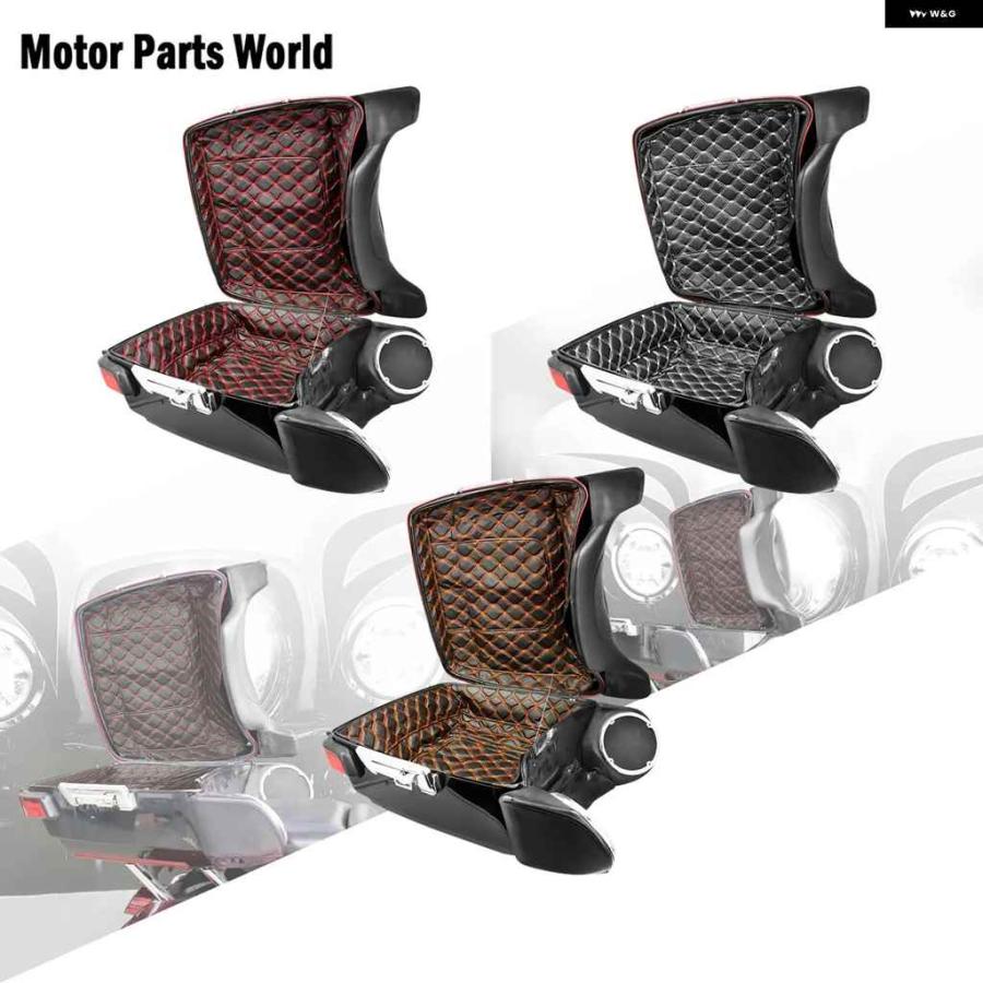 並行輸入品 パック トランク パッド インナーカーペットライナー レザーバッグ パッド ハーレー ツーリング CVO エレクトラ ストリート ロードグライドの画像
