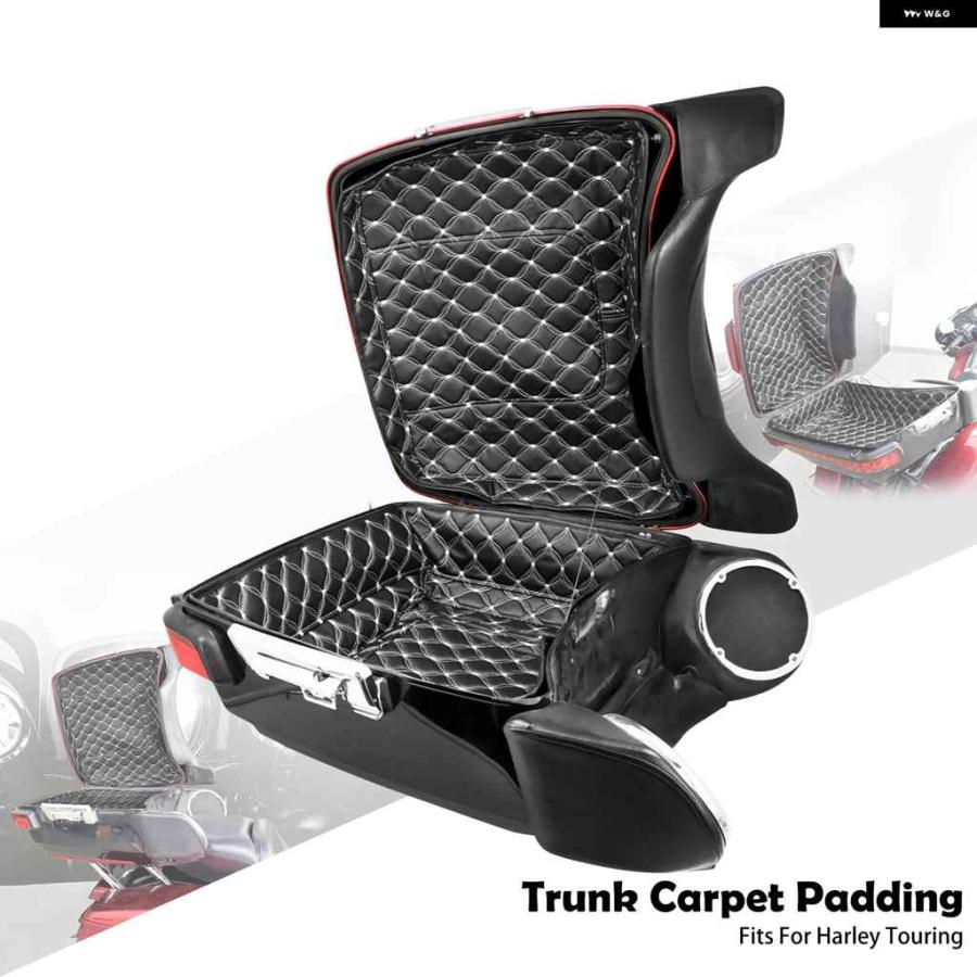 並行輸入品 パック トランク パッド インナーカーペットライナー レザーバッグ パッド ハーレー ツーリング CVO エレクトラ ストリート ロードグライドの画像