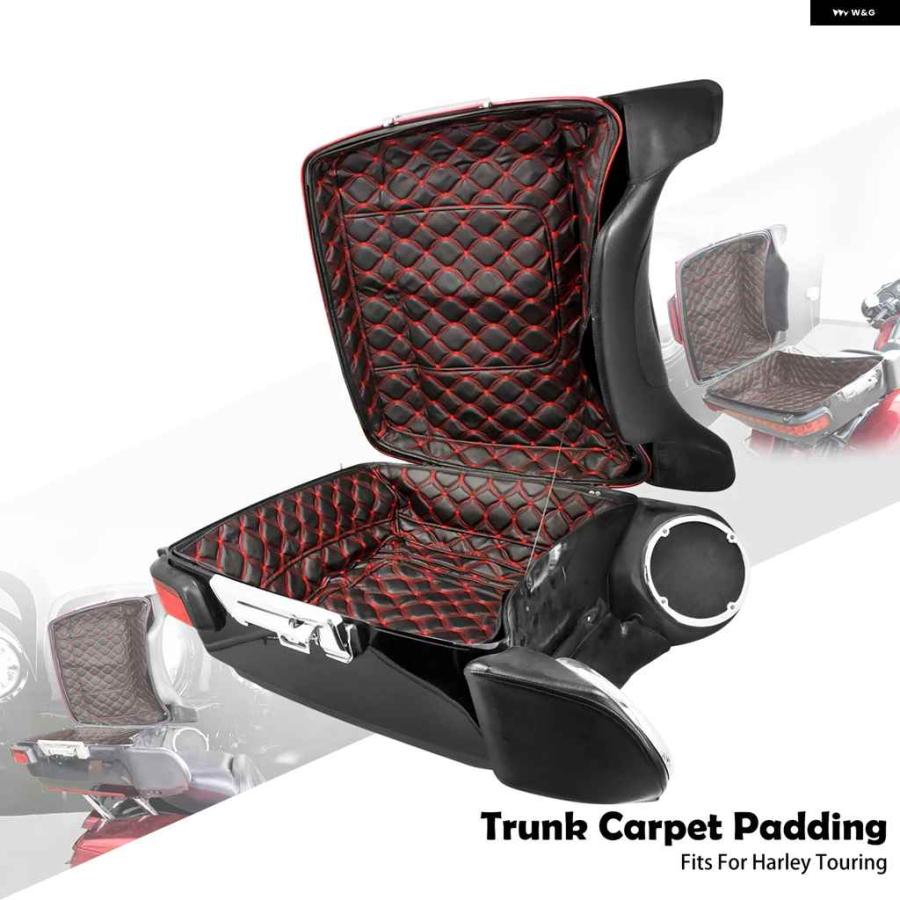 並行輸入品 パック トランク パッド インナーカーペットライナー レザーバッグ パッド ハーレー ツーリング CVO エレクトラ ストリート ロードグライドの画像