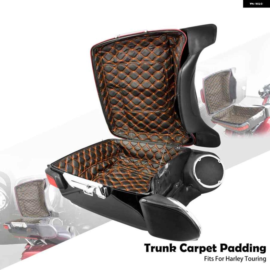 並行輸入品 パック トランク パッド インナーカーペットライナー レザーバッグ パッド ハーレー ツーリング CVO エレクトラ ストリート ロードグライドの画像