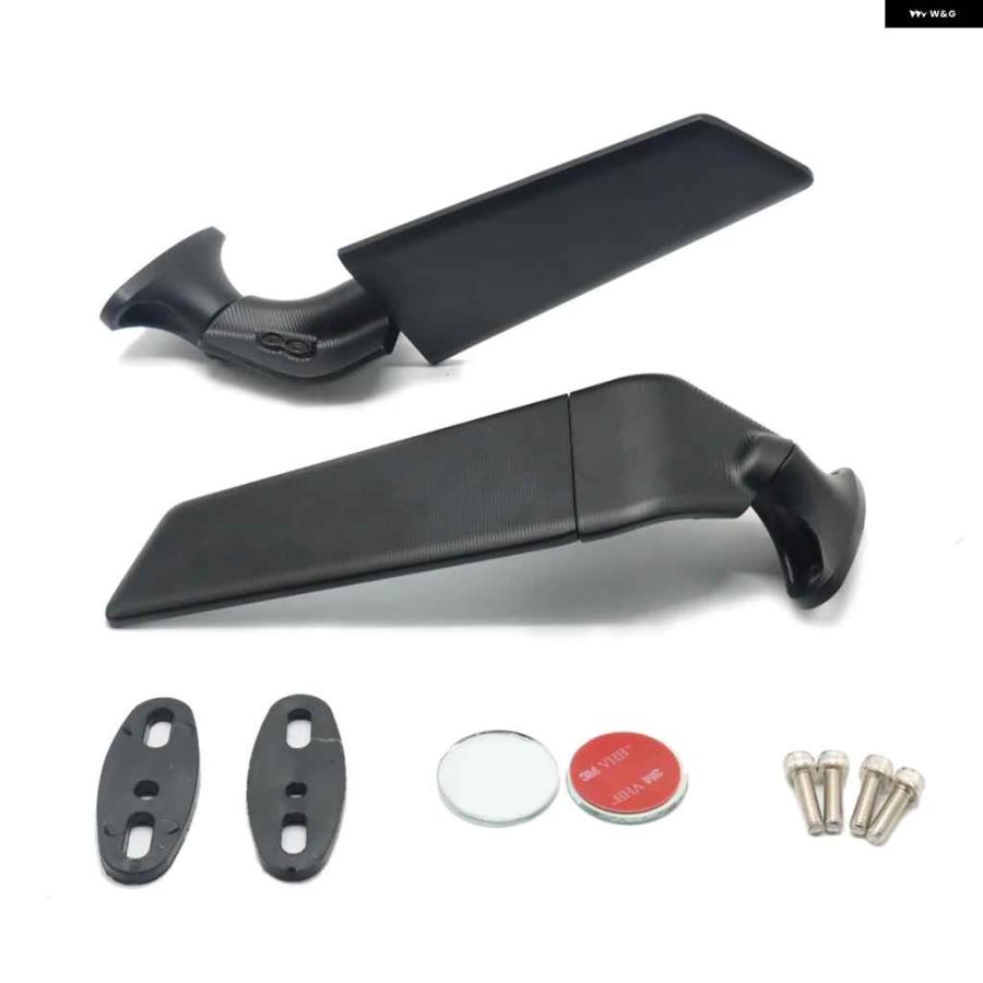 並行輸入品 ワイドビュー バックミラー ウィング調整可能 回転式サイドミラー GSX250R 2016-2021の画像