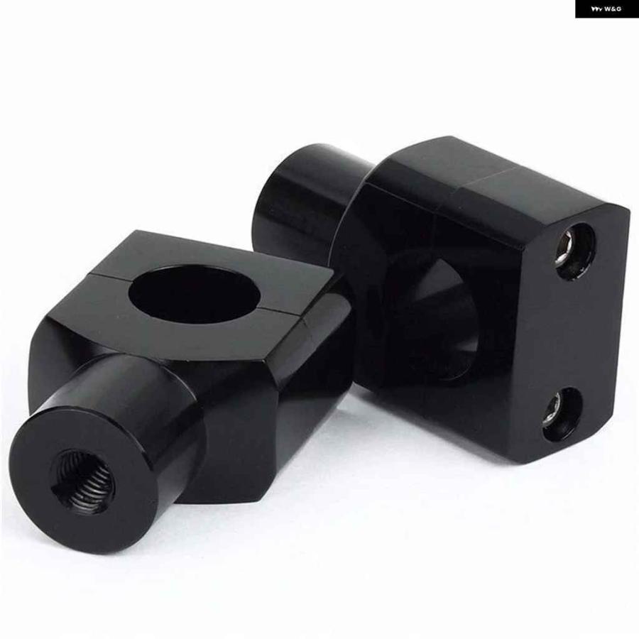 並行輸入品 1.25インチ ハンドルバー ライザー クランプ ハーレー クルーザー チョッパー パーツ 31.25MM ブラックの画像