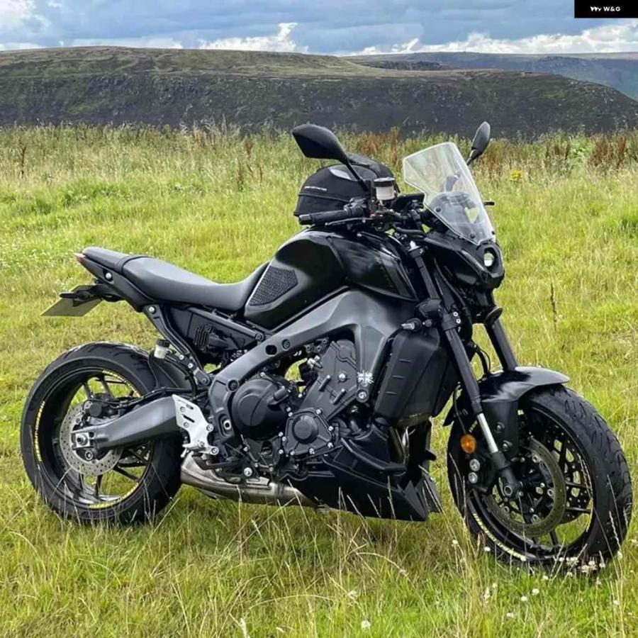 並行輸入品 ヤマハ MT-09 MT09 SP 2021-23 ウィンドスクリーン プロテクター デフレクター スポイラー ウインドシールド オートバイ バイク フェアリングの画像