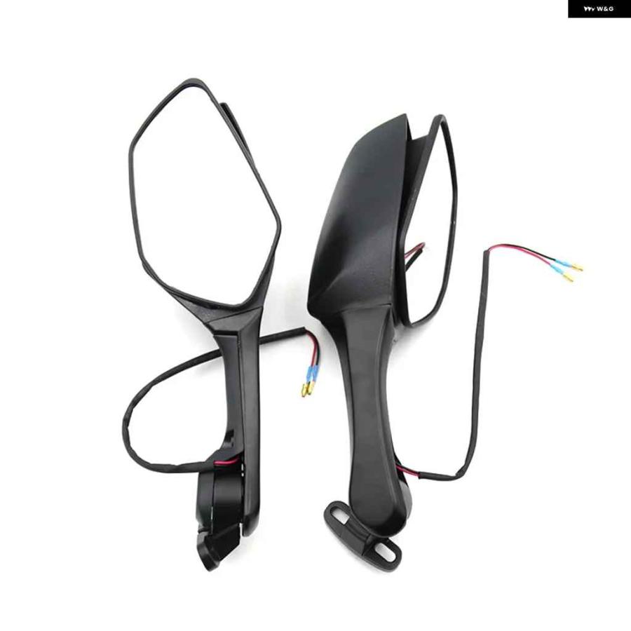 並行輸入品 LED ウィンカーライト 付き バックミラー サイドミラー ヤマハ R3 R6 R25 ホンダ R 300R 500R 600RRの画像