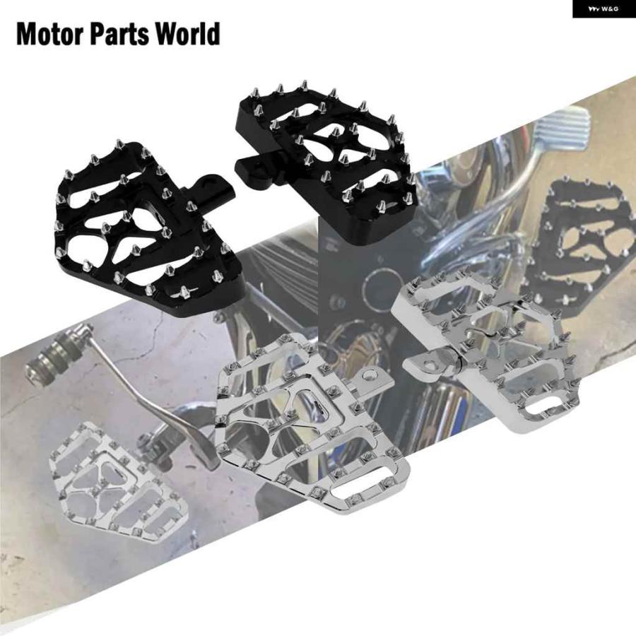並行輸入品 オートバイ バイク フットペグ ドライバー用 ワイドフロアボード フットレスト ペダル ハーレー スポーツスター XL ツーリング エレクトラグの画像