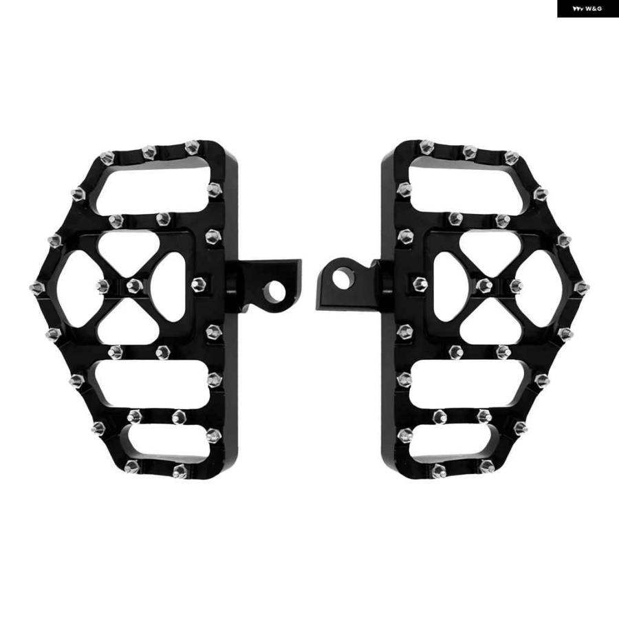 並行輸入品 オートバイ バイク フットペグ ドライバー用 ワイドフロアボード フットレスト ペダル ハーレー スポーツスター XL ツーリング エレクトラグの画像