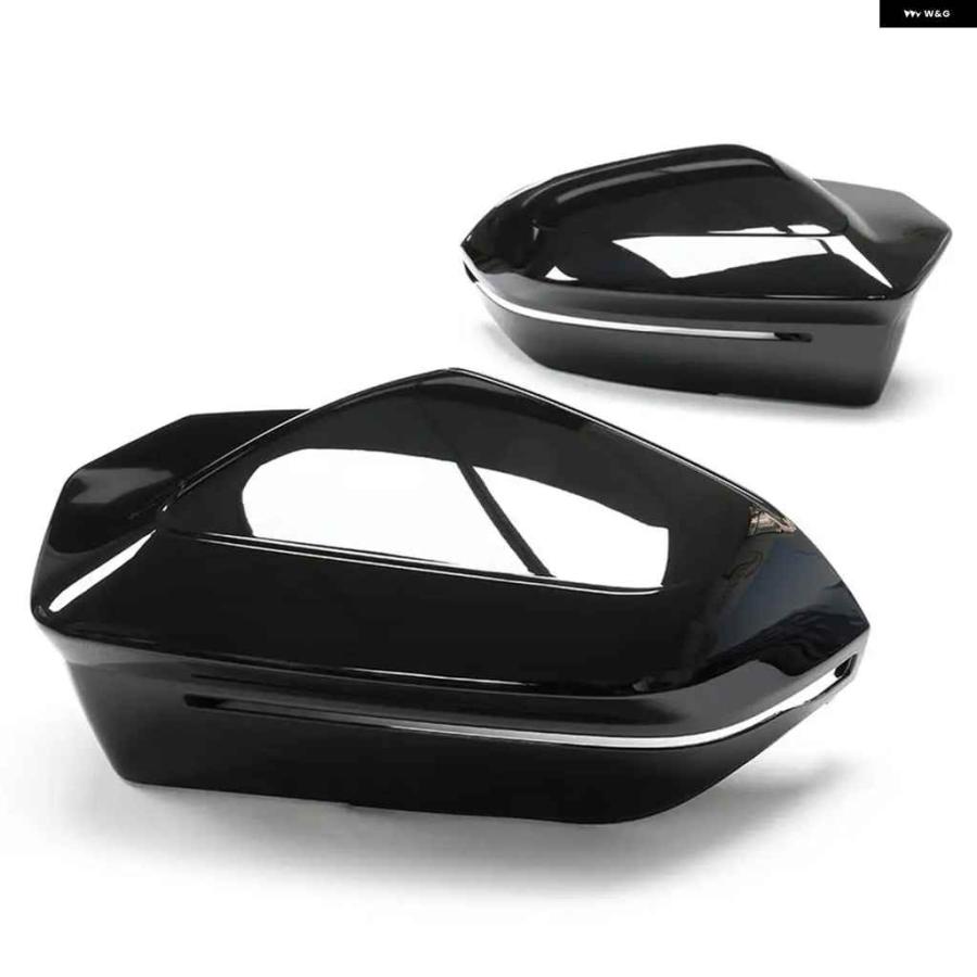 並行輸入品 LHD リアビュー サイドミラー カバー キャップ トリム グロス ブラック BMW I5 5シリーズ G60 G61 G68 M60 M5 G90 I7 7シリーズ G70 X3 G45 2_6