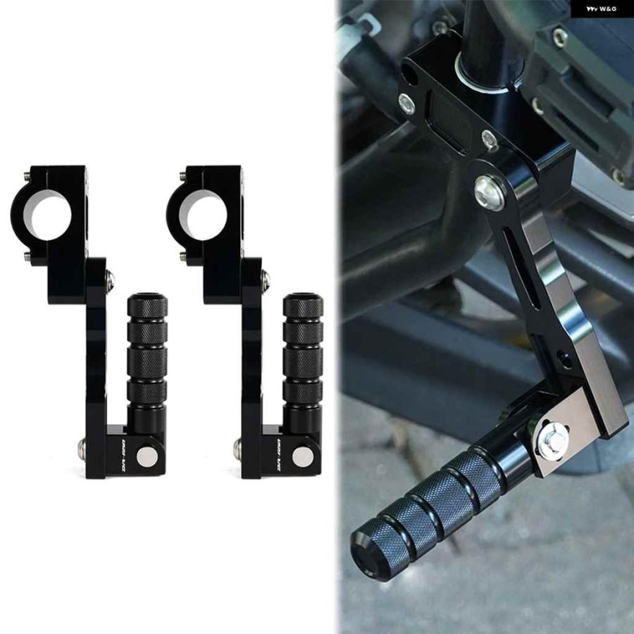 並行輸入品 スズキ DR650 ヴァンバン 125 200 カワサキ ヴェルシス 650 1000 オートバイ バイク ライダー 調整可能 フットペグ キット 22MM 7/8インチ 28_11