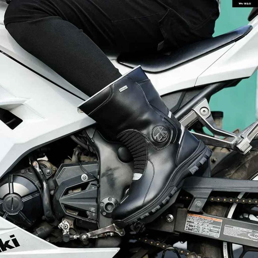 並行輸入品 ライディング ハイトップ ブーツ メンズ ブラック オフロード レーシングシューズ ライダー モーターサイクリスト 装備 通気性 ソフト