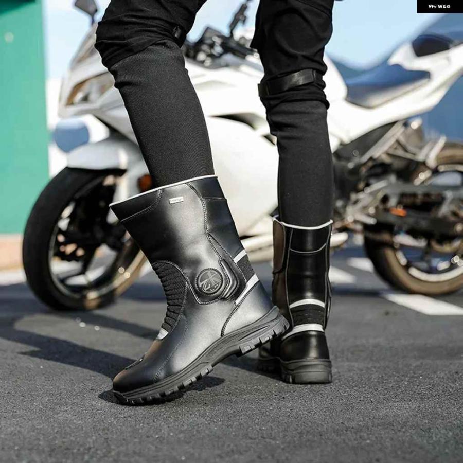 並行輸入品 ライディング ハイトップ ブーツ メンズ ブラック オフロード レーシングシューズ ライダー モーターサイクリスト 装備 通気性 ソフト