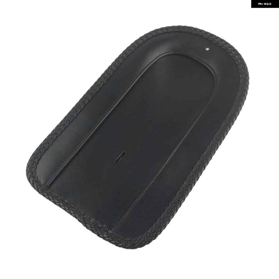 並行輸入品オートバイ バイク リアフェンダービブ ブラックレザー パッド ハーレー ダビッドソン FXST 2006-2010 FLSTF/B 07-17の画像