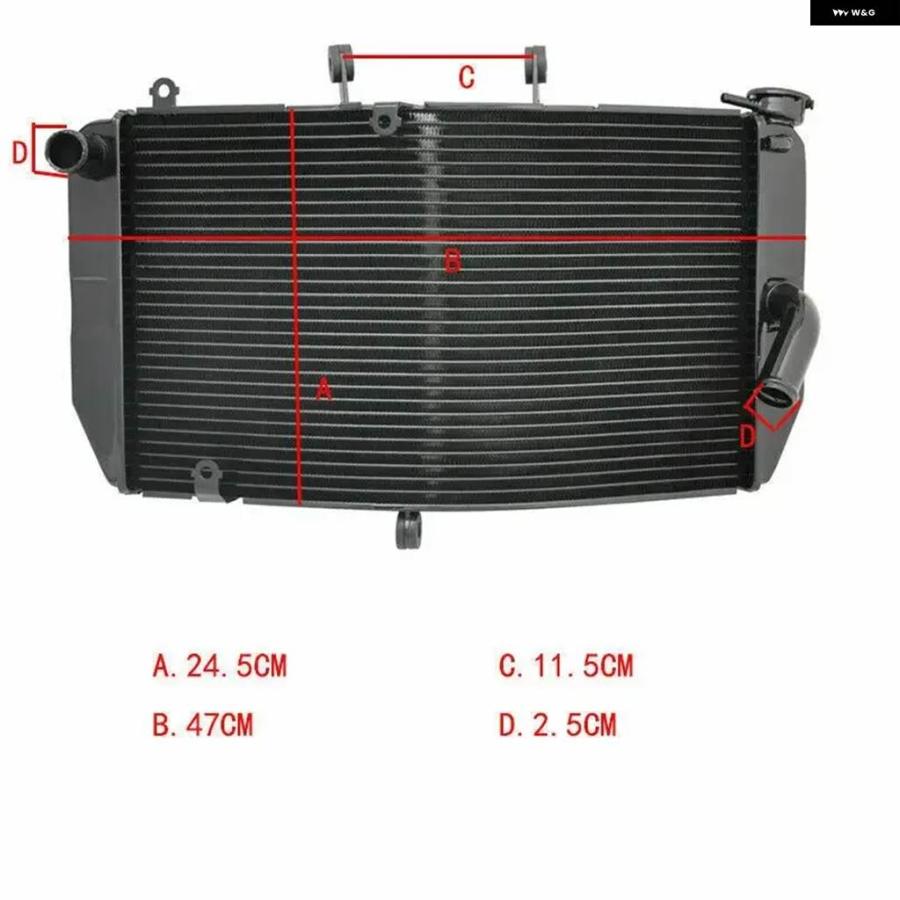 並行輸入品オートバイ アクセサリーパーツクーラー ラジエーター 冷却交換 ホンダ CBR600RR 2003-2006 2004 2005_5