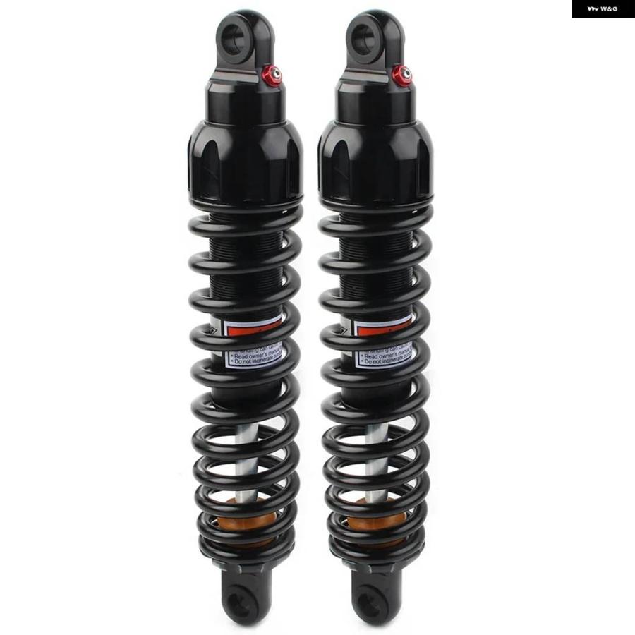 並行輸入品バイク リアサスペンション 調整可能 ブラック エア ダンパー 343MM ヤマハ スズキ ホンダ カワサキ バイク 交換部品_2