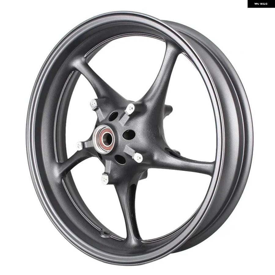 並行輸入品アルミ バイク フロントホイールリム ヤマハ 2003-11 S 2006-2009 ダークグレーの画像