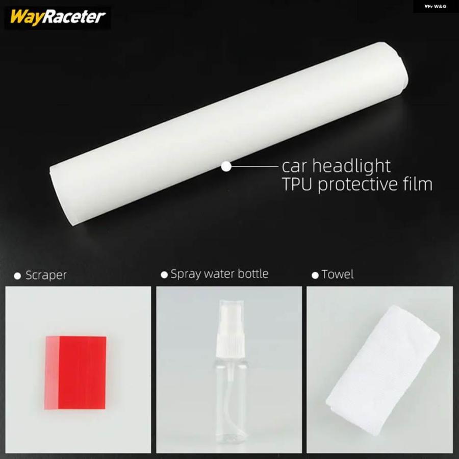 並行輸入品 2枚セット 車 ヘッドライト フィルム クリア スモークブラック TPU ステッカー アストンマーティン ヴァンテージ 2024 2025 2026 | ブランド登録なし | 08