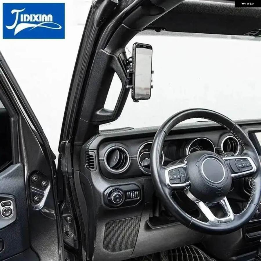 並行輸入品 JIDIXIAN 車 Aピラー グラブハンドル スマホ ホルダー