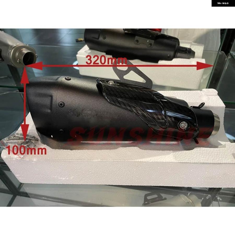 並行輸入品 モトクロス 排気 汎用 エスケープモト オートバイ マフラー パイプ DBキラー51MM ピット バイク YZF MT09 RC390 Z1000 R6 R25_4