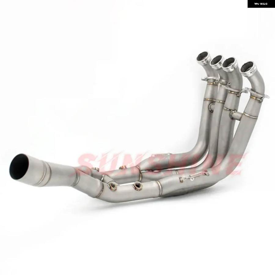 並行輸入品 スリップオン オートバイ エキゾースト フロント パイプ モトクロス フル システム ステンレス S1000RR 2019-2023 S1000R 2021-2023_3