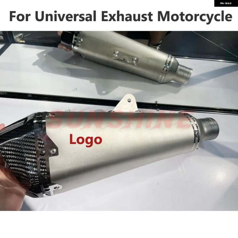 並行輸入品 51MM 汎用 排気 オートバイ マフラー モトクロス エスケープ モトレーシング ピット バイク パイプ MT09 GSR 600 RC390 CB1000R MT07 502X_3