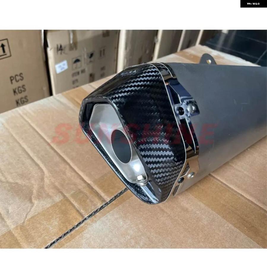 並行輸入品 51MM 汎用 排気 オートバイ マフラー モトクロス エスケープ モトレーシング ピット バイク パイプ MT09 GSR 600 RC390 CB1000R MT07 502X_6