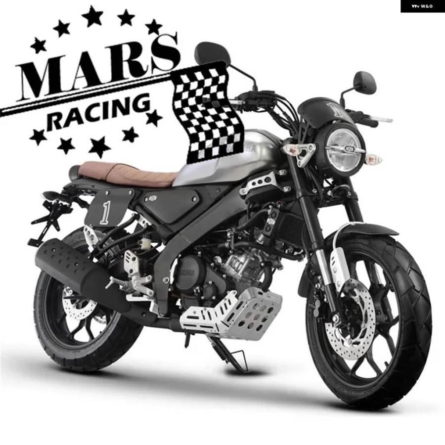 並行輸入品 オートバイ アクセサリー レーサーカフェプレート ボディ サンプリング サイドナンバー PLACA PRETOナンバー付き ヤマハ XSR155 XSR 155 2019の画像