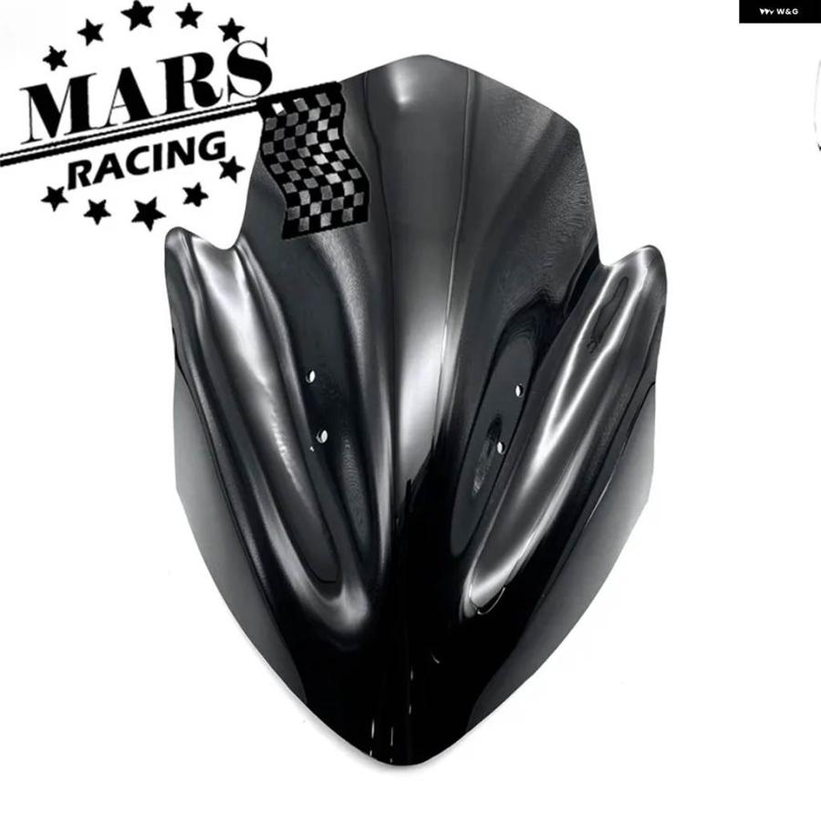 並行輸入品 オートバイ アクセサリー 風防 防風 ウィンドスクリーン デフレクター バイザー バイザー カワサキ ER6N 2013 - 17 ER-6の画像