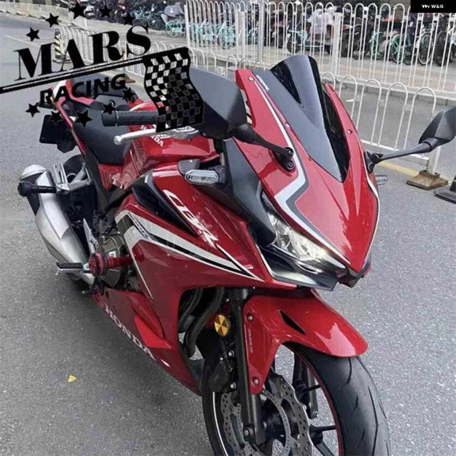 並行輸入品 オートバイ スポーツレーシング ダブルバブル ウィンドシールド ウィンドスクリーンバイザーバイザーデフレクター ホンダ CBR500R CBR500 R 2の画像
