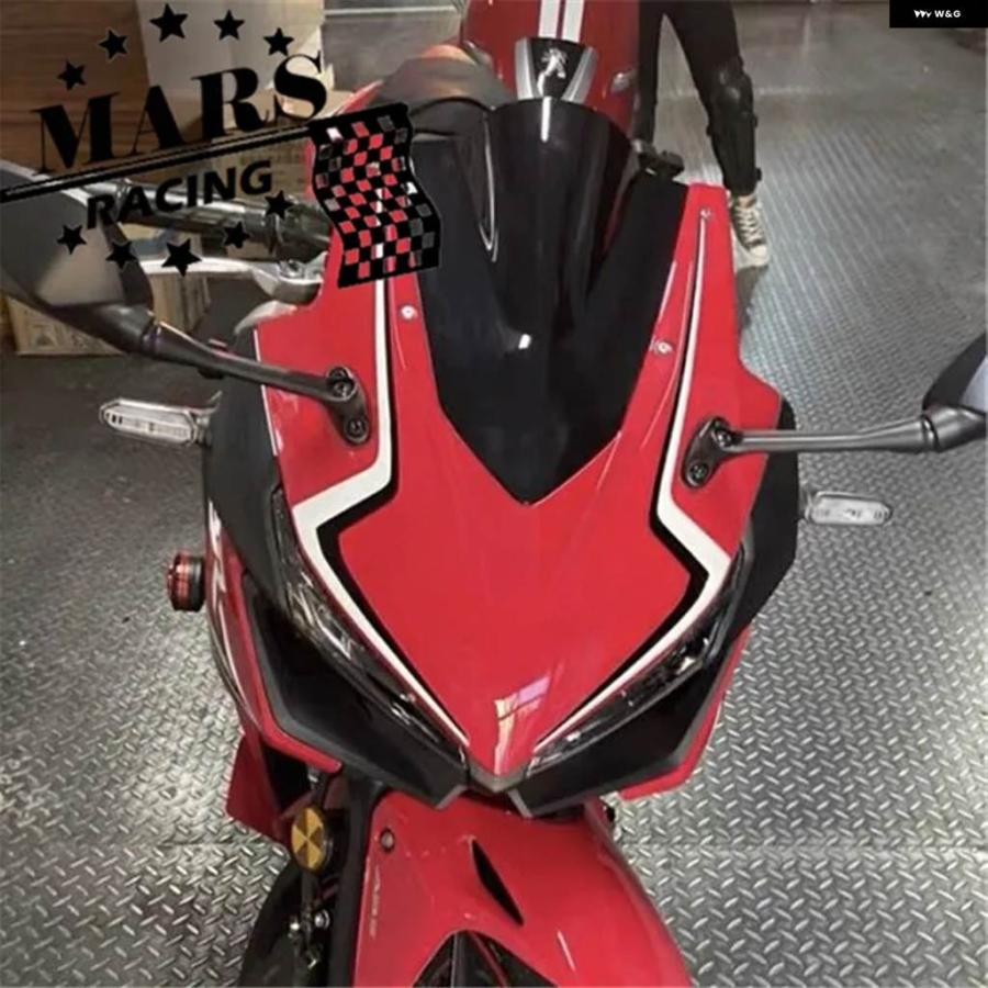 並行輸入品 オートバイ スポーツレーシング ダブルバブル ウィンドシールド ウィンドスクリーンバイザーバイザーデフレクター ホンダ CBR500R CBR500 R 2の画像