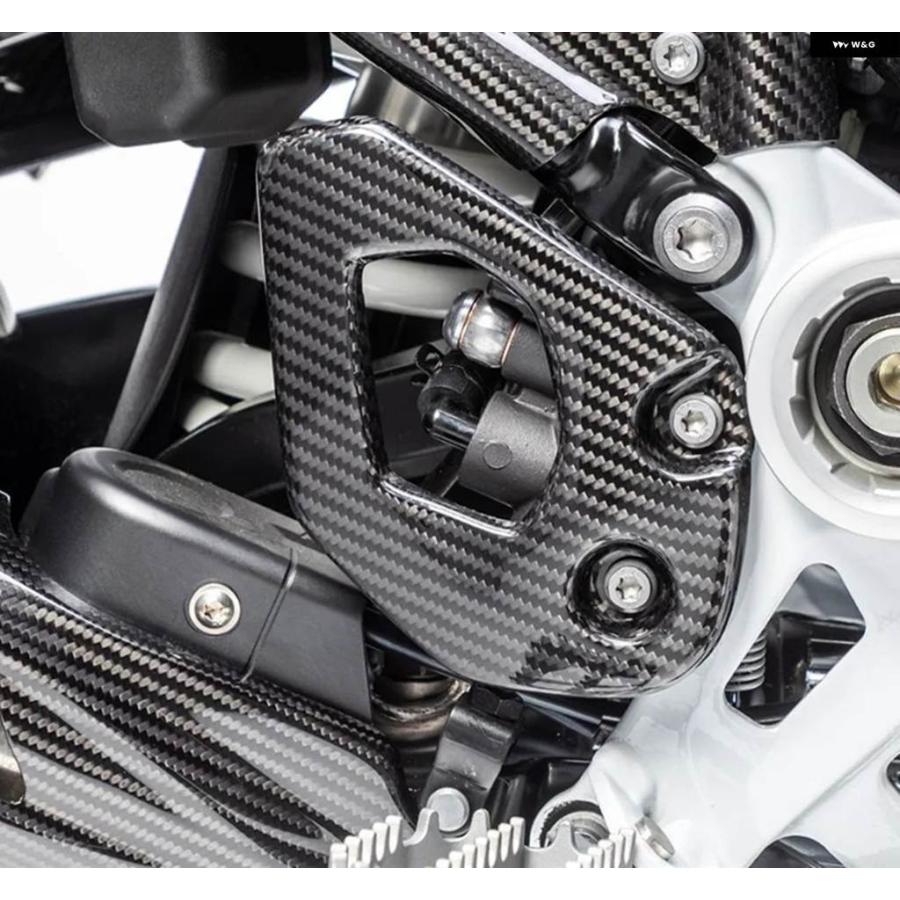 並行輸入品 カーボンヒールガード リアセット BMW R1200GS 2013-2018 R1250GS 2017 バイク アクセサリー リア フットレスト ウィングプレート_6