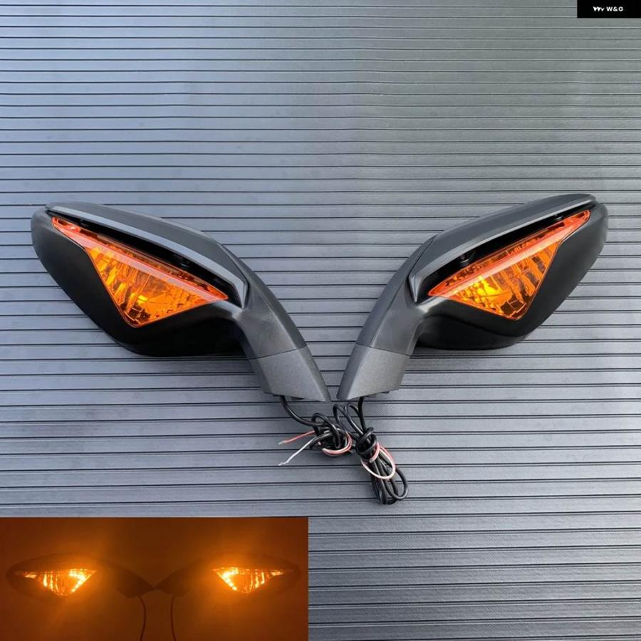 並行輸入品 MV AGUSTA F3 800/675 2013-2020 サイドミラー インジケーター 付き オートバイ アクセサリー リアビューミラー ウィンカー_1