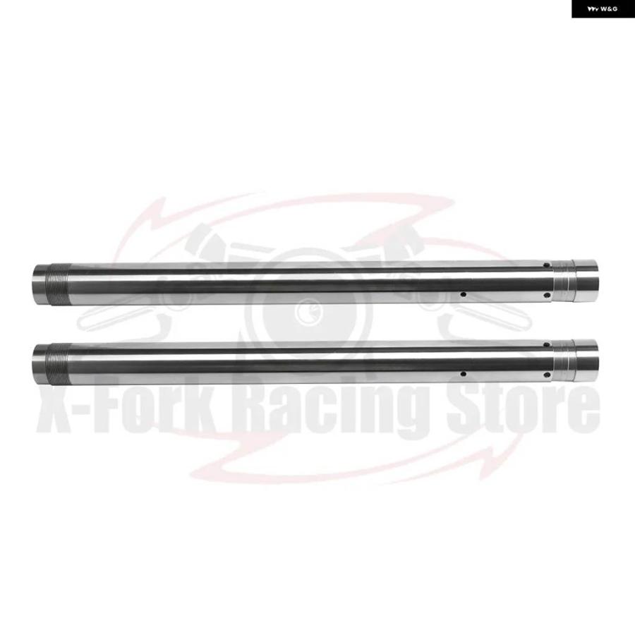 並行輸入品フロントインナー フォーク チューブ パイプ シルバーペア ヤマハ TZR250 3MA 1990 3MA-23120-10-00 39X492MMフロントブレーキサスペンション_1