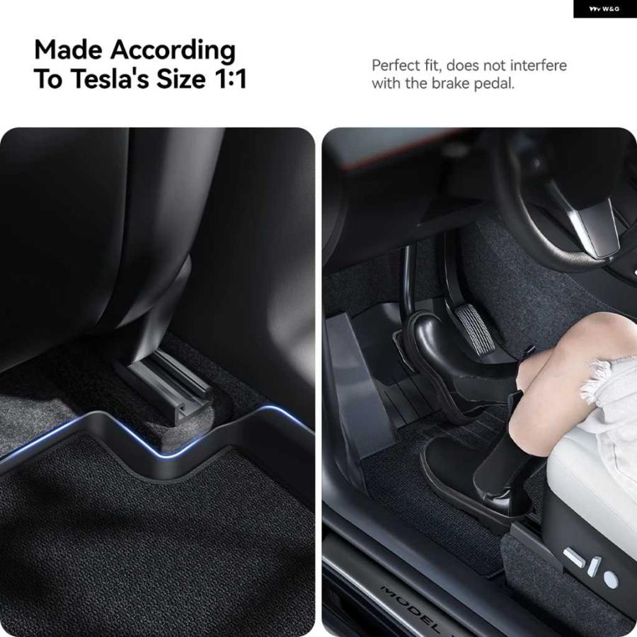 並行輸入品YZ テスラ フロアマット モデルY ジュニパー 2025 右