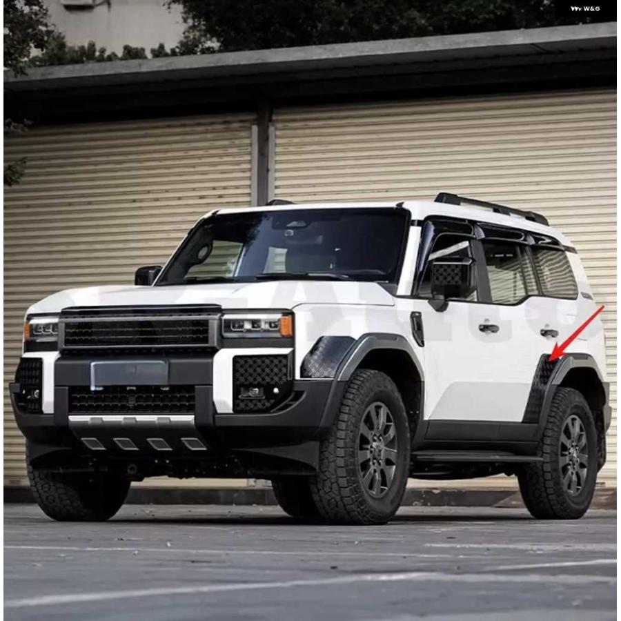 並行輸入品ABSグロスブラックリアドアボディサイドカバー トリム