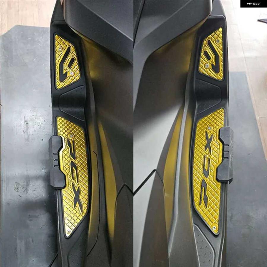 並行輸入品スキッドプルーフ フットレスト ペダル 2025 ホンダ PC X160PC X125 オートバイ バイク 合金 フット パッド ブラック_4