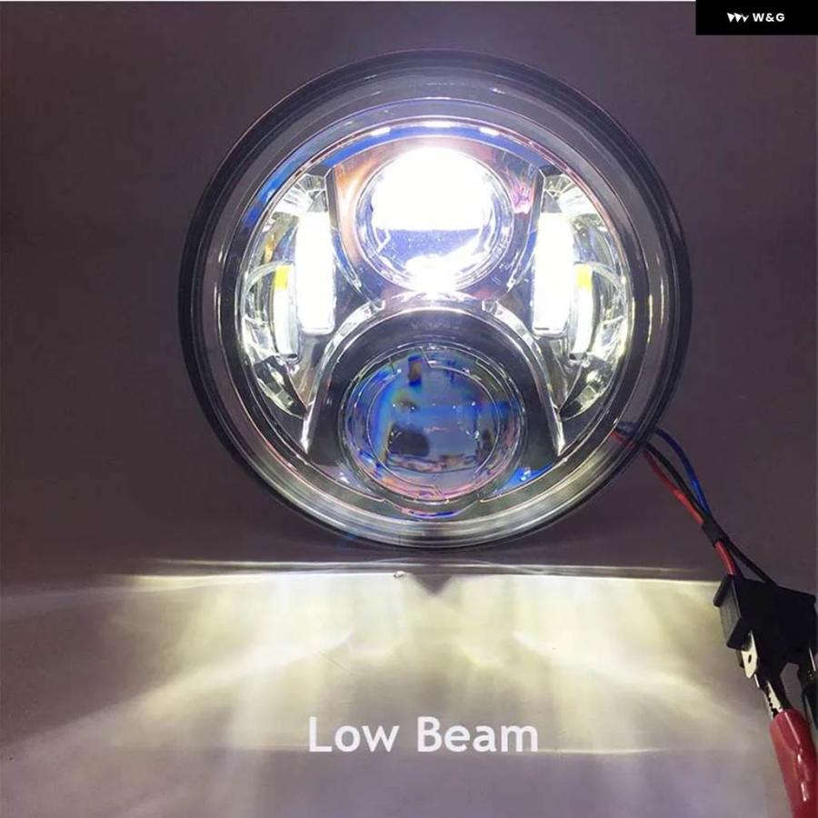 並行輸入品ホンダ ヘッドライト 7インチ LED バイク ヘッドランプ DRL HALO 72W ラウンドLED ホンダ CB 400 CB 1300 ホンダ ホーネット_8