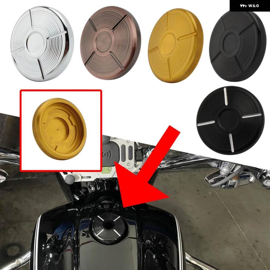 並行輸入品オートバイ アルミ燃料タンクカバー 右ねじ リザーバー クラウンオイルキャップ ガス BMW R18 R 18 2020 2021の画像