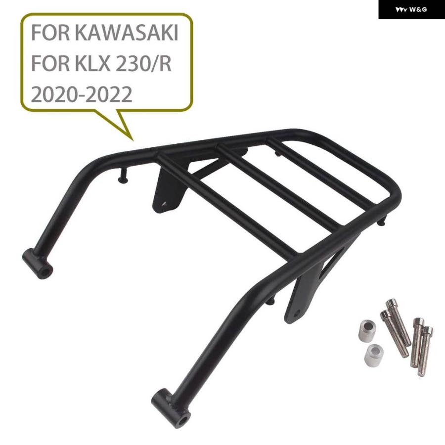 並行輸入品カワサキ KLX 230/R 2020-2022 バイク リアラゲッジラック ブラケット カーゴラック サポート シェルフ ホルダーの画像