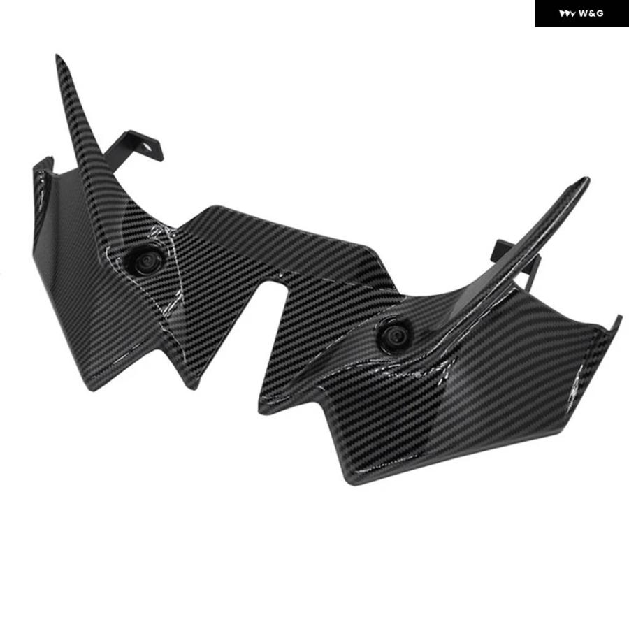並行輸入品フロントスポイラー ウィングレット フェアリング カワサキ Z650 Z 650 2020-2024 オートバイ エアロダイナミックダウンフォースデフレクターの画像