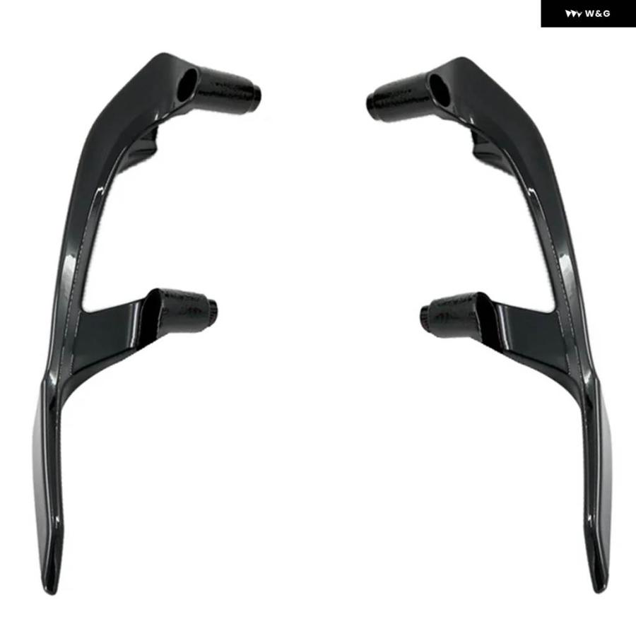 並行輸入品 ABS プラスチックリア ハンドルバー アームレスト オートバイ ヤマハ T-MAX 530 2008-2016 2017-2021 光沢ブラック_3