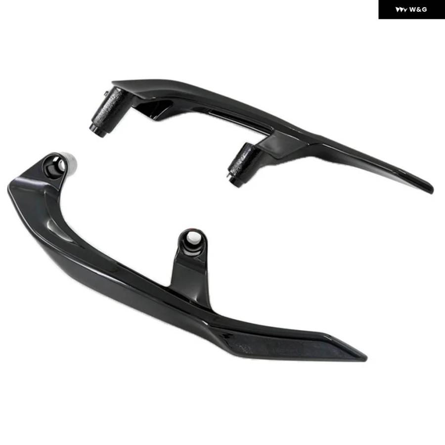 並行輸入品 ABS プラスチックリア ハンドルバー アームレスト オートバイ ヤマハ T-MAX 530 2008-2016 2017-2021 光沢ブラック_4